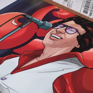 Hector Lavoe en Tarima Illustration Poster