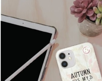 Autumn Is My Aesthetic | Fall Vibes | iPhone | Cute | Protective | Phone Case | Cute Quote