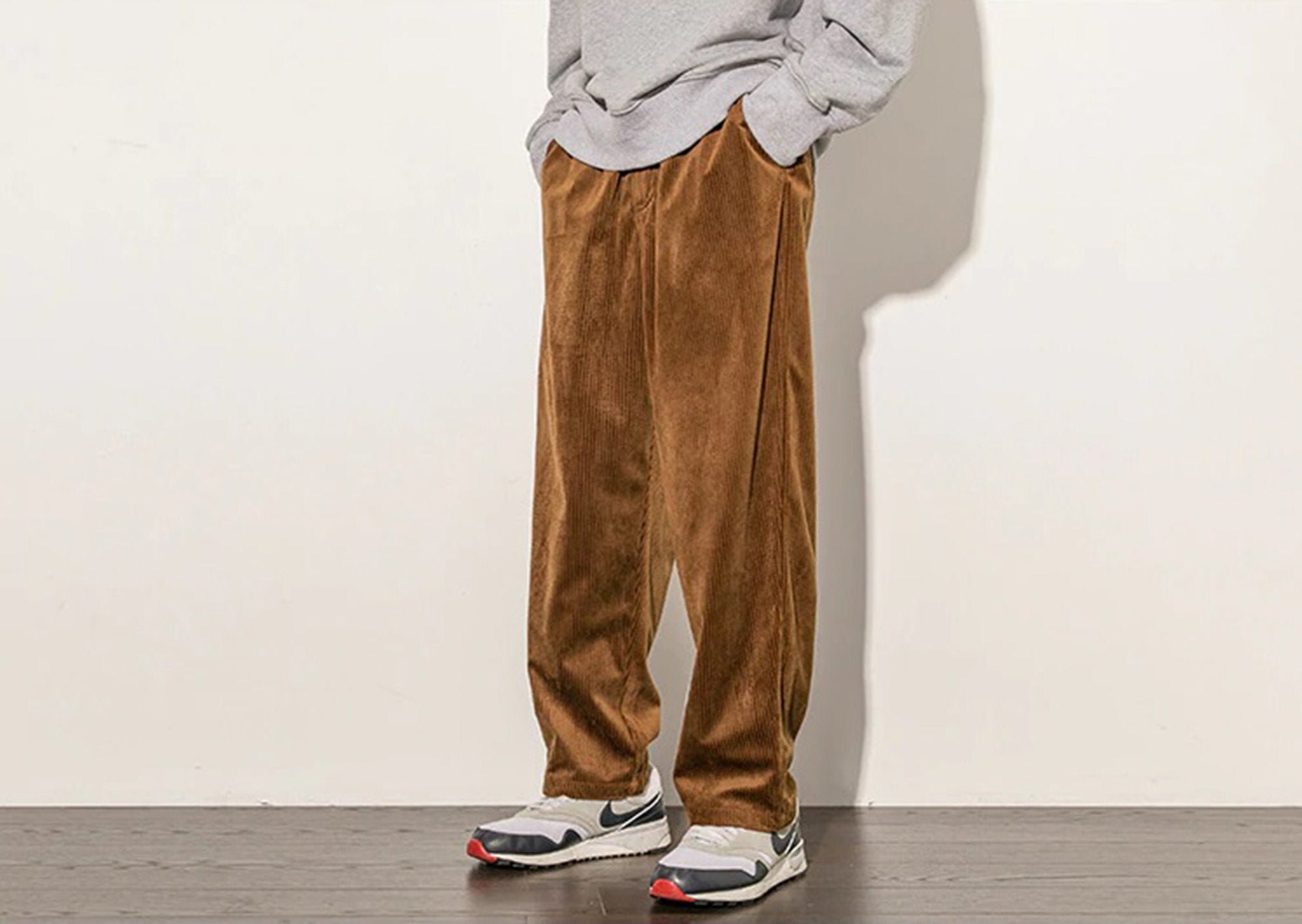 Corduroy Pants Man Spring Autumn Large Size Loose Trousers | Etsy
