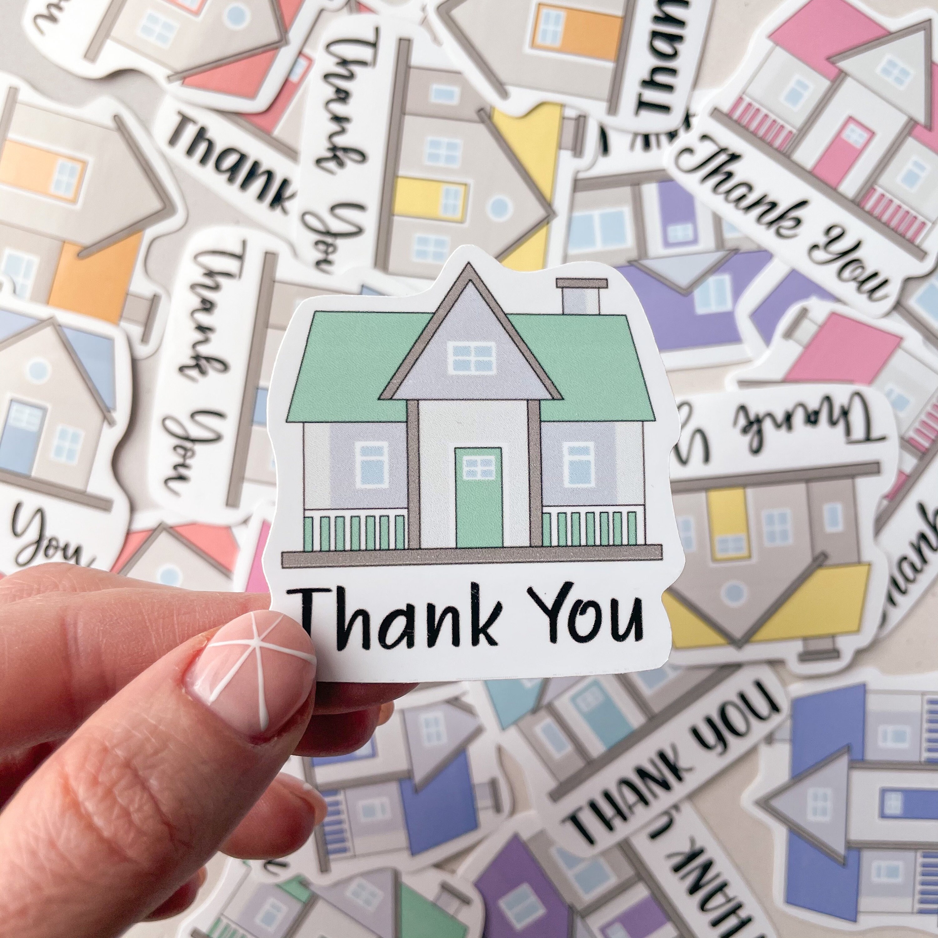REALTOR Real Estate Agent Thank You Stickers 12 Pack Etsy