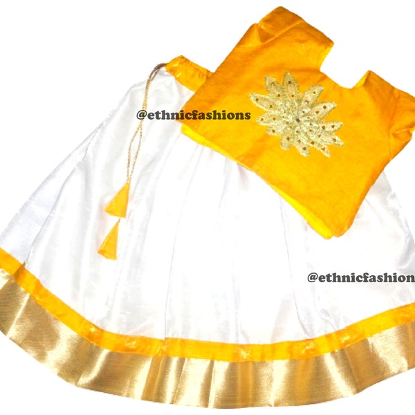 Baby Girls Pavadai Set, Readymade Ethnic Wear Kids Lehenga, Festive Wear, New Born baby Pavadai Set, Girls Lehenga Choli