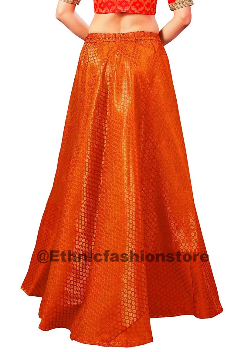 Printed Skirts Bollywood skirt Bollywood Skirt Designer Brocade Long Skirt Long Skirts,Indian Short Skirts Dance Skirts