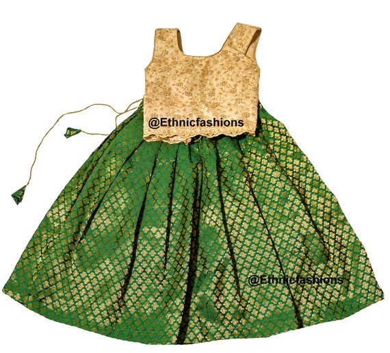 Kids Designer Lehenga Choli With Dupatta, Readymade Girls Lehenga Choli, Kids Ethnic Wear, Kids Festive Wear, South Indian Pavdai Pattu