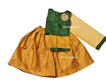 Baby Girls Lehenga Choli, Readymade Ethnic Wear Kids Lehenga, Festive Wear, New Born baby Pavadai Set, Girls Lehenga Choli