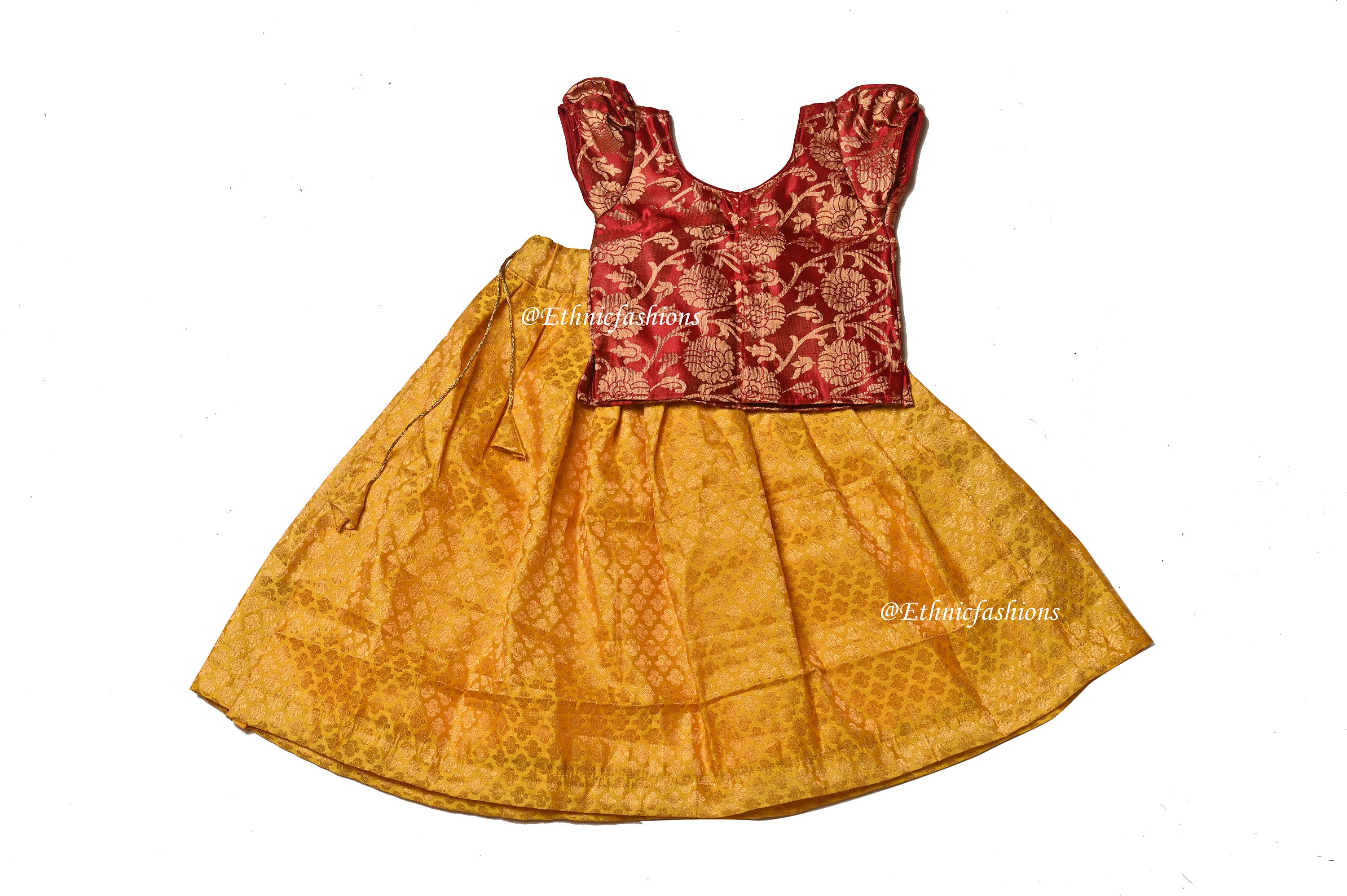 Ethnic kids Lehenga Choli Set , Readymade Ethnic Wear Kids Lehenga, Festive Wear, New Born baby Pavadai Set, Girls Lehenga Choli