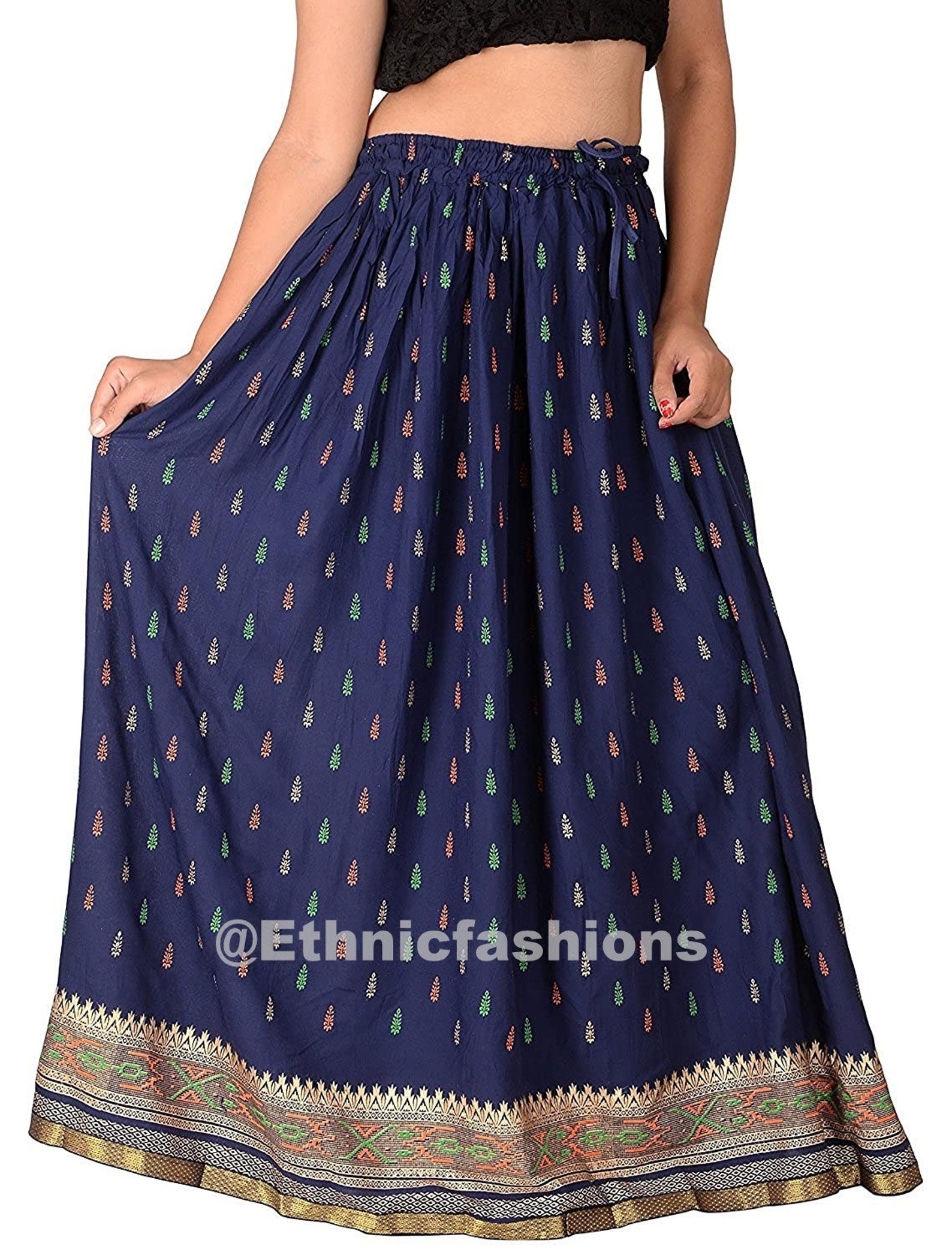 Indian Long Skirt Bollywood Skirt Dance Skirts Bollywood Etsy