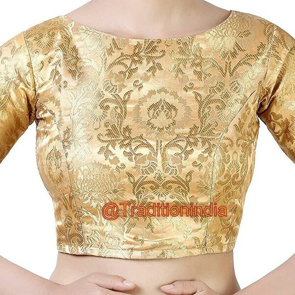 Gold Saree Blouse Etsy