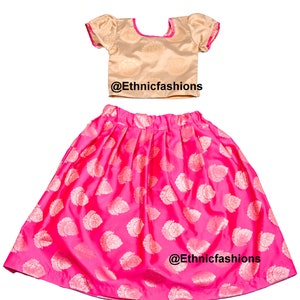 Designer Baby Girls Lehenga Choli, Readymade Ethnic Wear Kids Lehenga, Festive Wear, New Born baby Pavadai Set, Girls Lehenga Choli