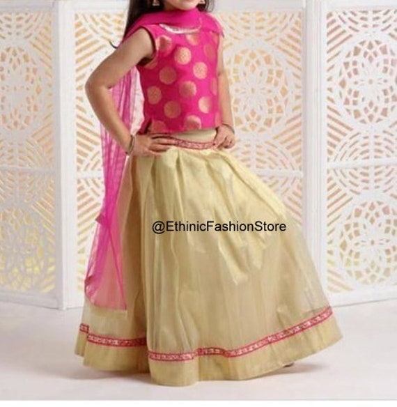 PANTHIFAB Girls Lehenga Choli Ethnic Wear Embroidered Lehenga & Crop Top  Price in India - Buy PANTHIFAB Girls Lehenga Choli Ethnic Wear Embroidered  Lehenga & Crop Top online at Flipkart.com