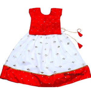 Maroon & White Lehenga Choli With Dupatta,Designer Girls Lehenga Choli, Readymade Ethnic Wear Kids Lehenga, Kids Festive Wear Skirt Top