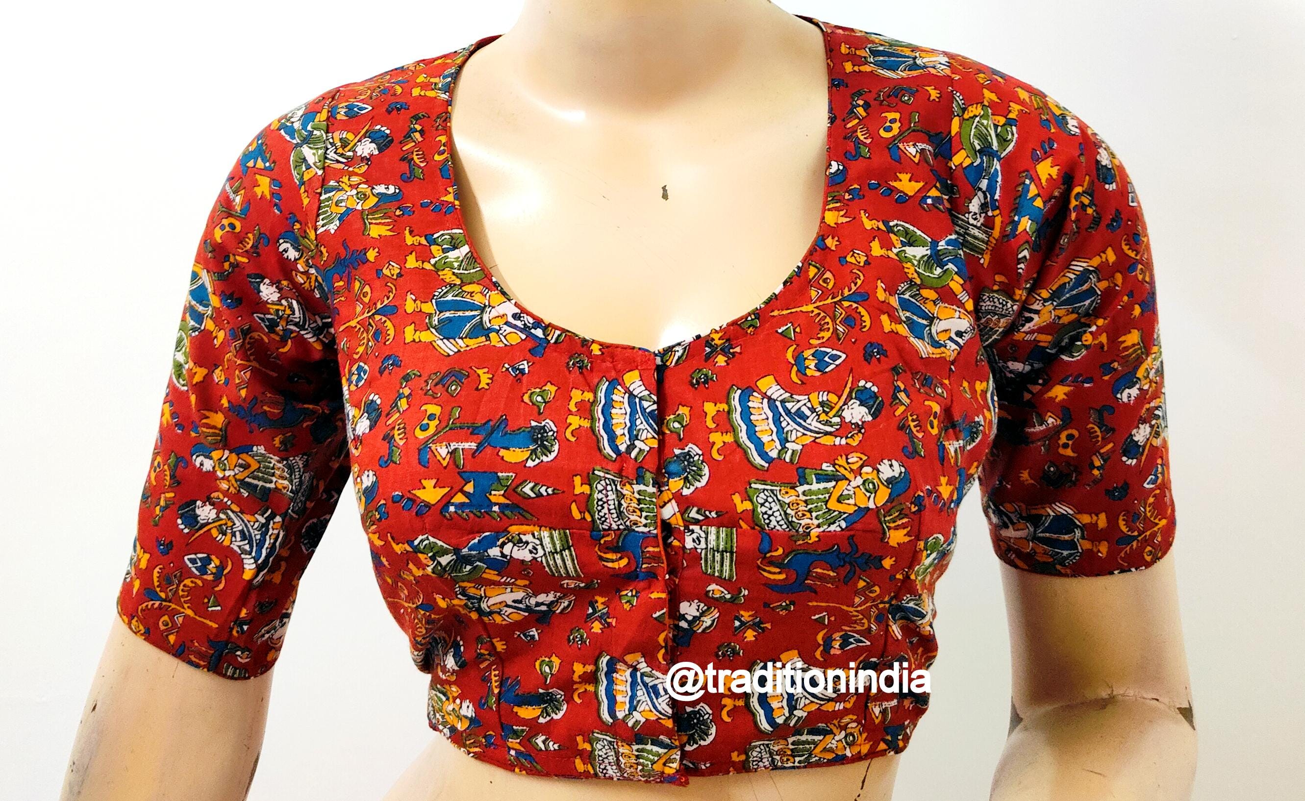 Readymade Maroon Saree Blouse, Designer Saree Blouse, Pure Cotton Sari Blouse,Sari Top, Printed Cotton Saree Blouse, Cotton Blouse for Saree