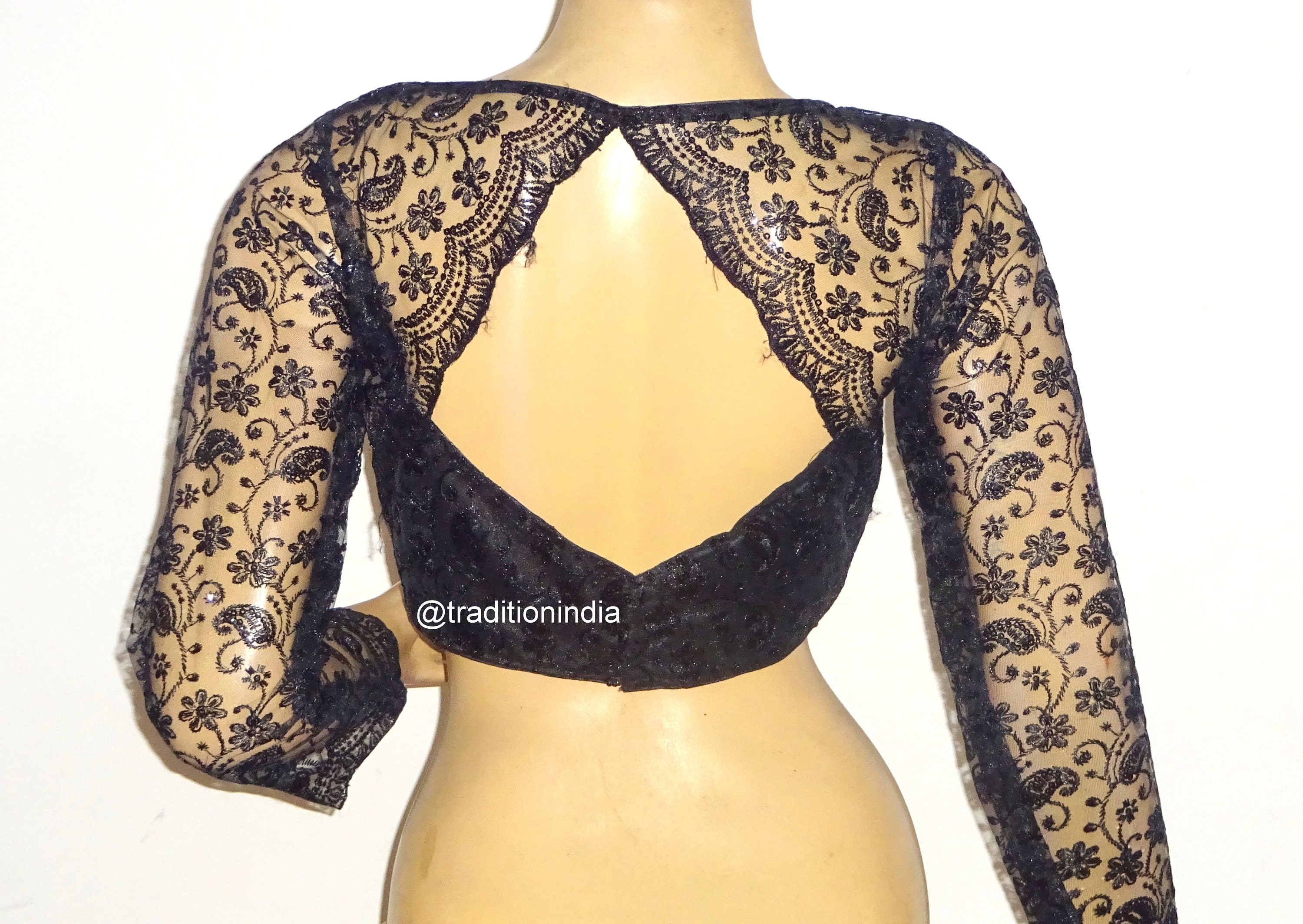 Cream Saree Blouse/ Indian Blouse/ Cream Indian Blouse