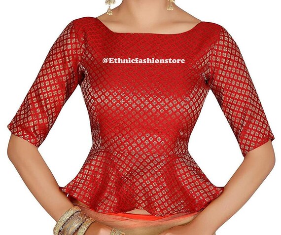 Frock style blouse design cheap