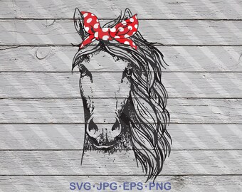 Download Horse With Bandana Svg Png Jpg Pdf Download Etsy PSD Mockup Templates