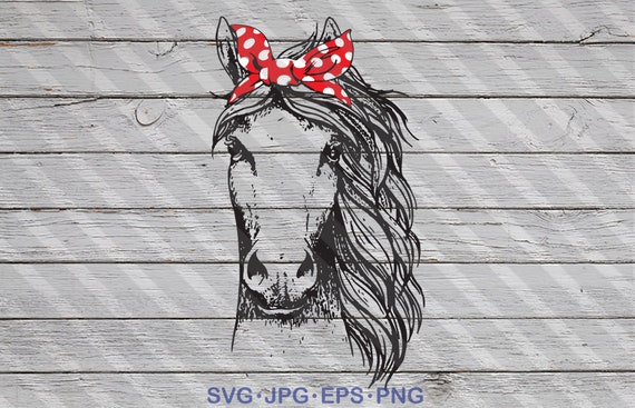 Download Love Horse svg Horse Bandana svg Horse Retro svg Horseback ...