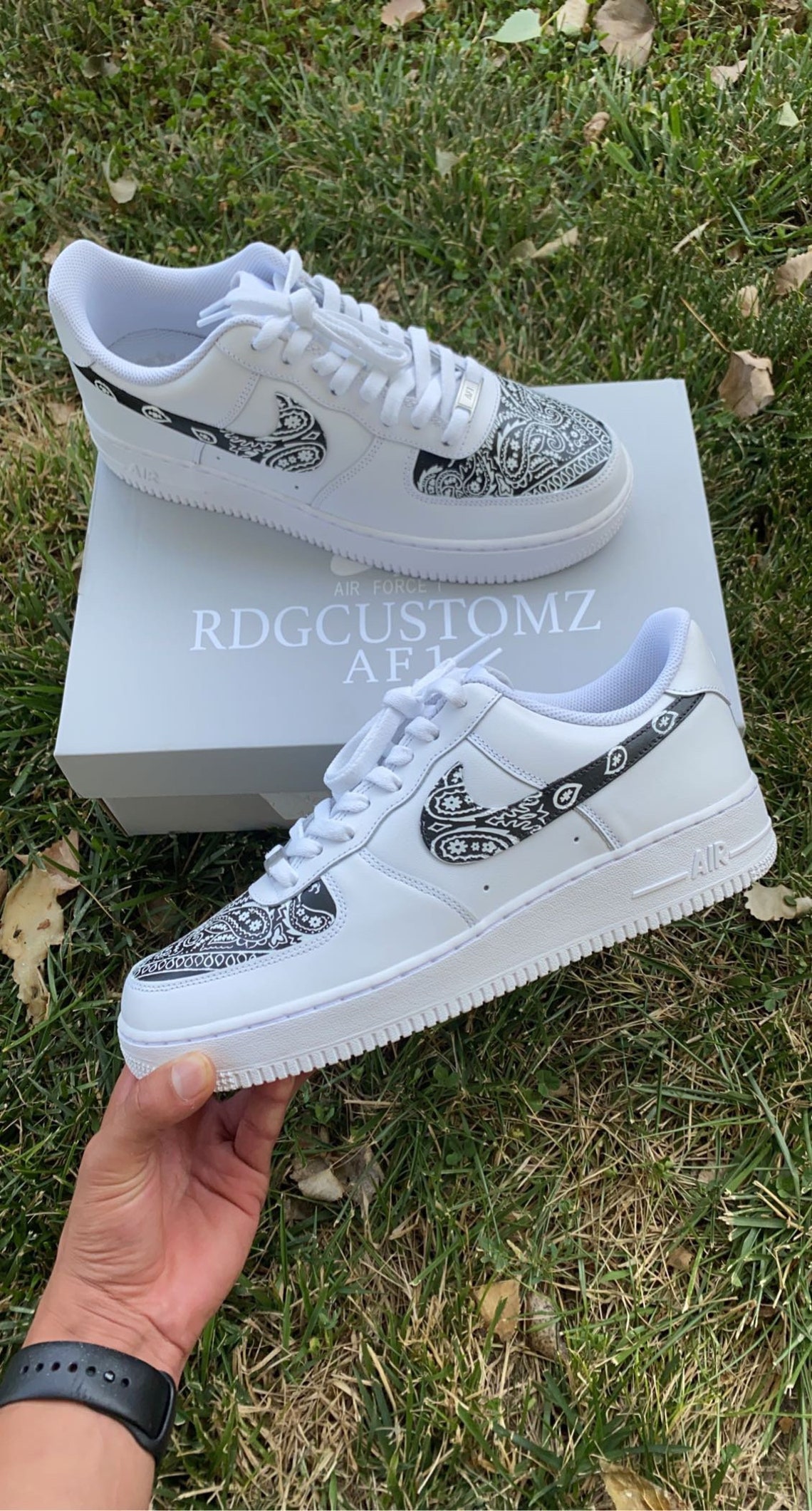 black bandana air force 1