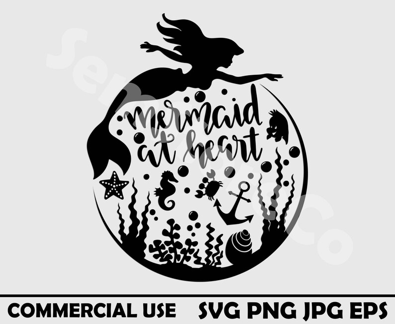 Free Free 266 Mermaid Print Svg SVG PNG EPS DXF File