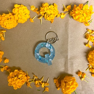 Custom Resin Letter Keychain
