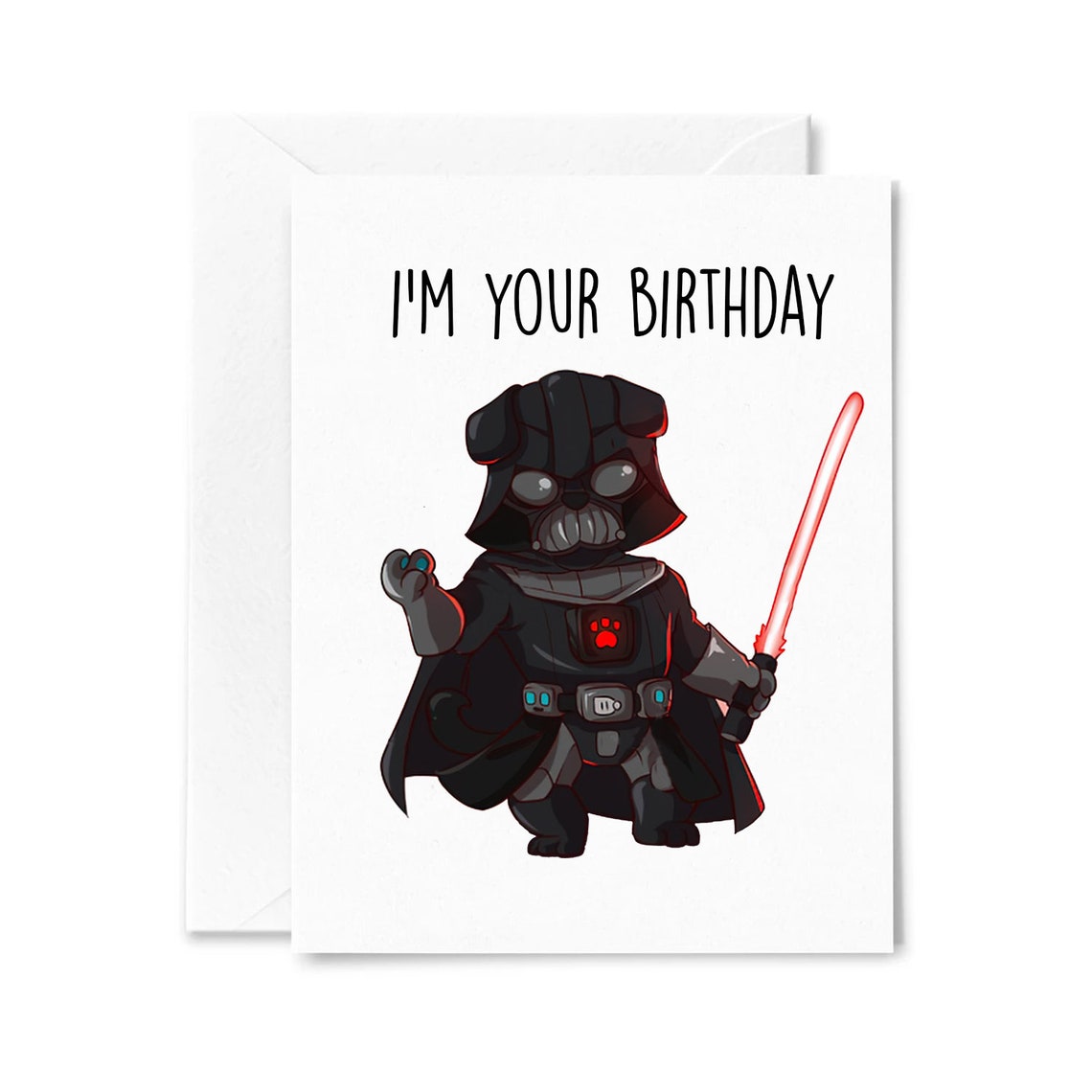 Funny Darth Vader Birthday Card I Am Your Birthday Card Star Etsy