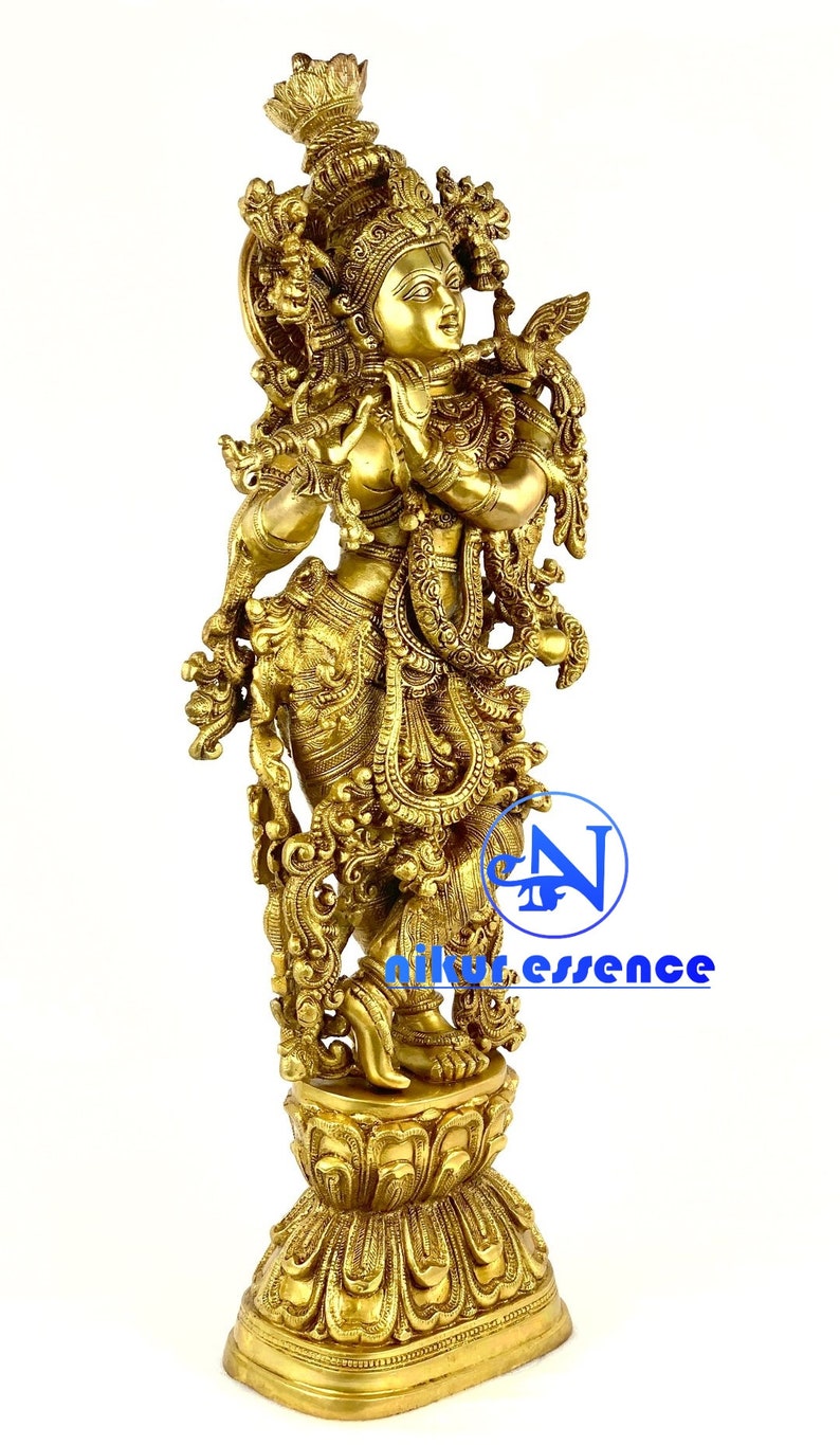 Lord Krishna Statue 75 Cm Lord Krishna Murti for Home Temple Etsy