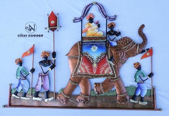 Metal Sculpture,Home Warmimg Gift,Indian Handicrafts,Craftsmanwork 15 Big musician Indian Metal Art Home Decor gift