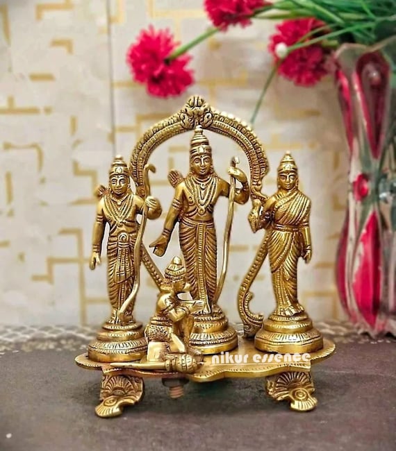 8 Ram Darbar Brass Statue/idol, Indian Brass Art, Brass God Idol, Brass  Sculpture, Brass Figurine Large, Home Decor Statue 