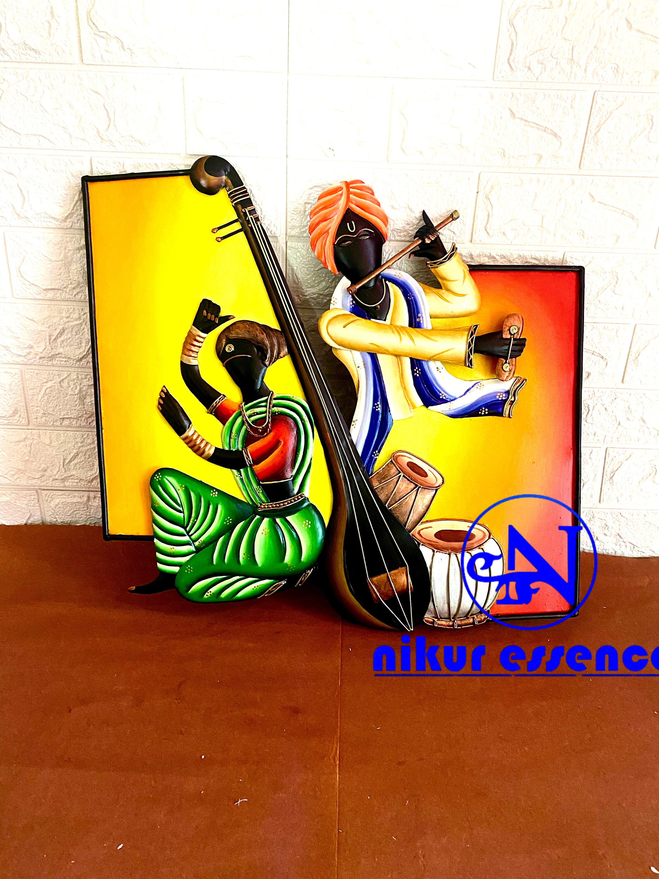 Musicians Indian Metal Art Home Decor Gift Metal Sculpture Etsy