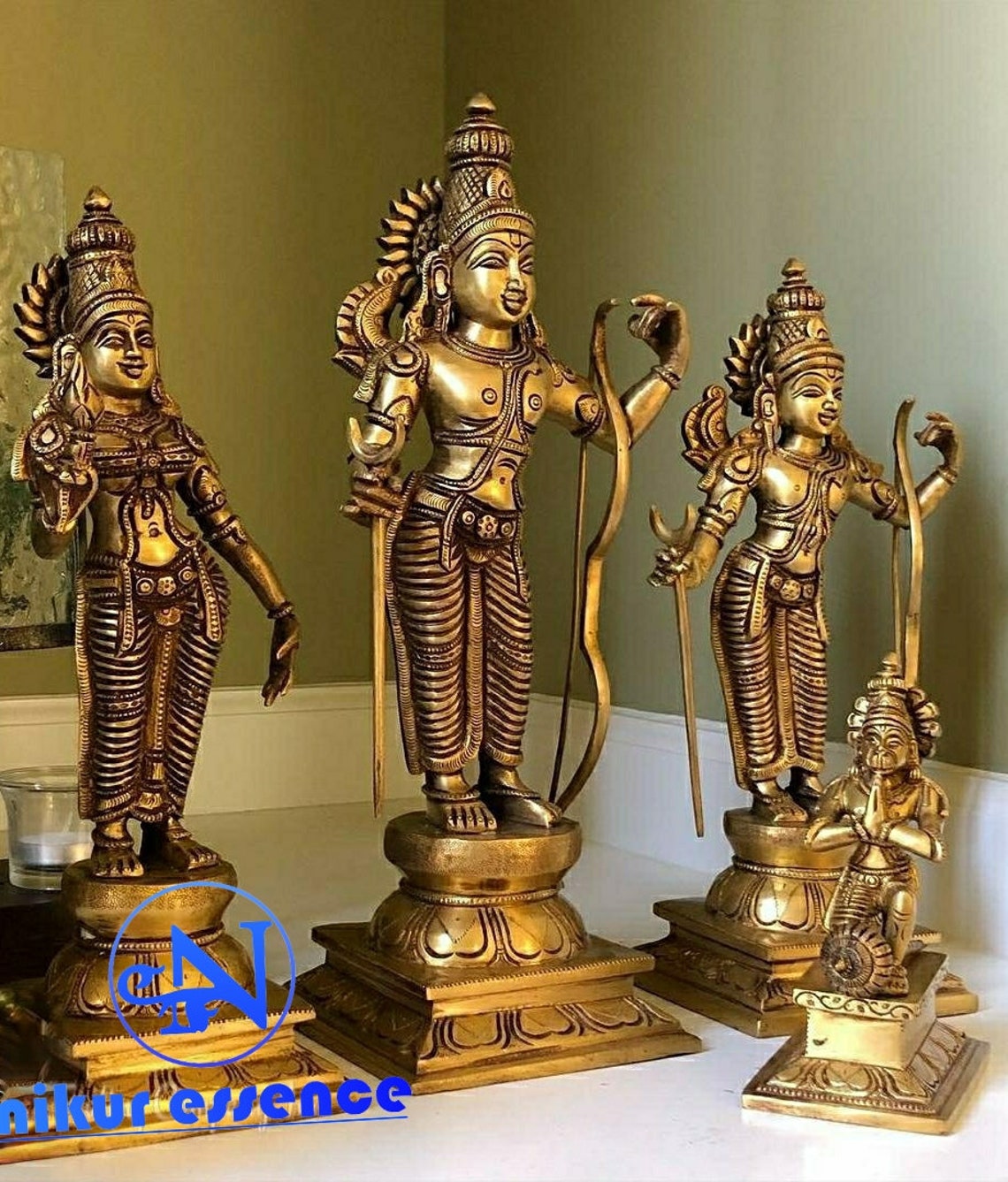 18 Ram Darbar Brass Statue/idol Indian Brass Art Brass Etsy