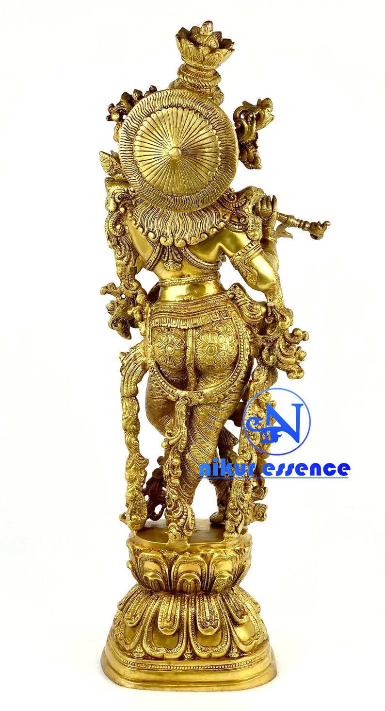Lord Krishna Statue 75 Cm Lord Krishna Murti for Home Temple Etsy