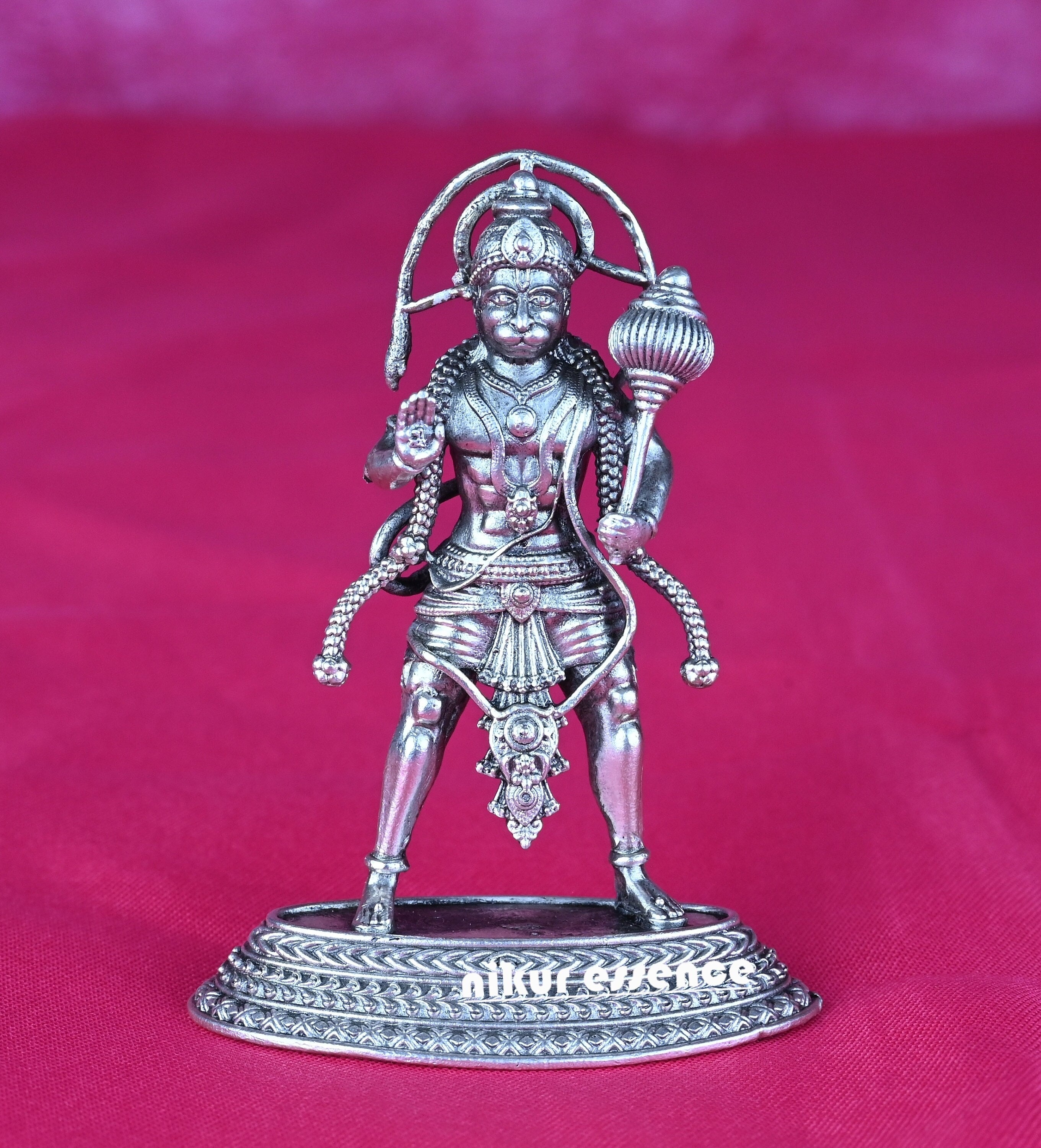 Buy 92.5 Pure Silver Standing Hanuman Silver 3D Idol Ram Bhakt