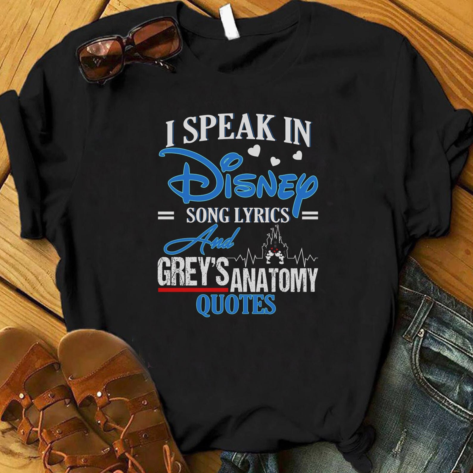 I Speak In Disney Song Lyrics & Grey's Anatomy Quote Etsy