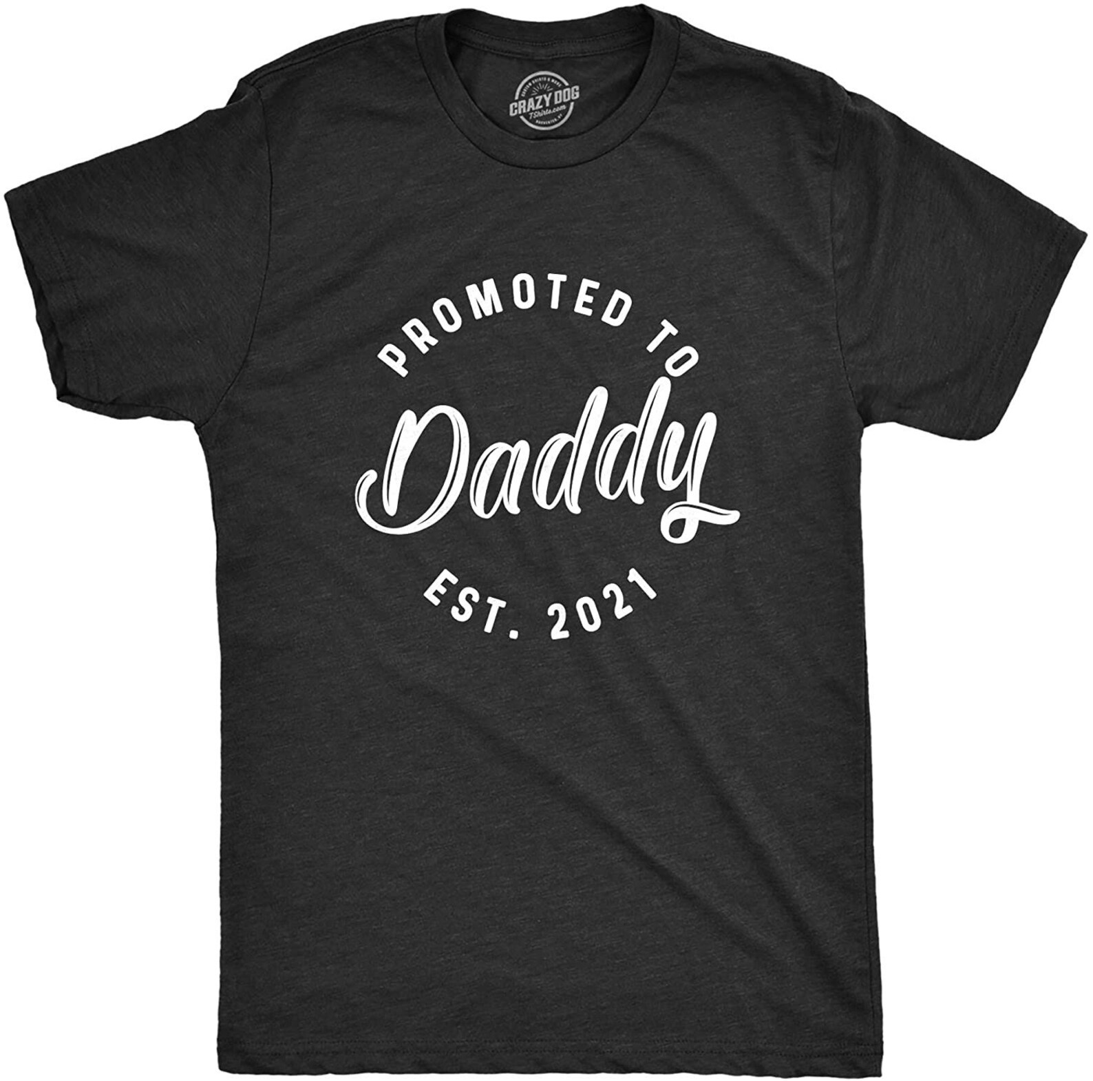 Mens Promoted to Daddy 2021 Tshirt Funny New Baby Family Etsy