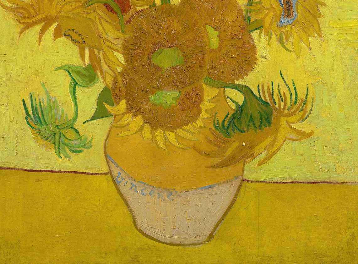 Van Gogh Les Tournesols Analyse Tournesols Van Gogh Fichier High Res JPG pour limpression | Etsy