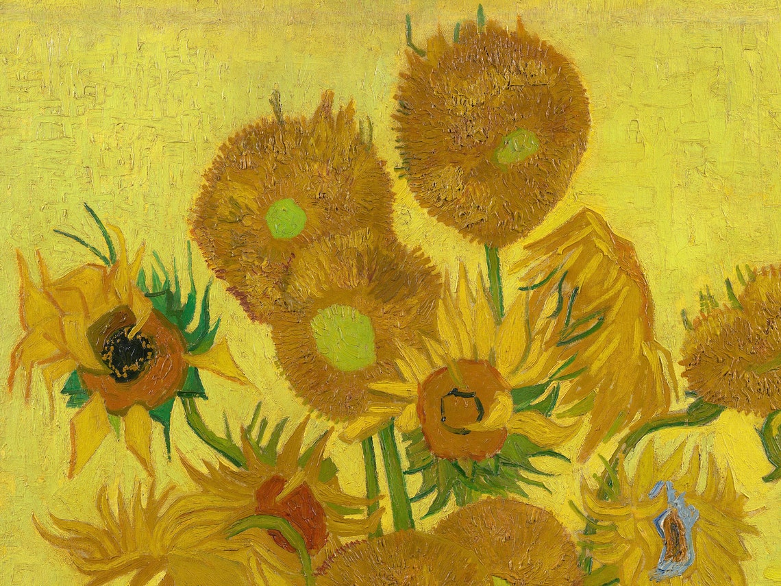 Tournesols Van Gogh Sauce Tomate Tournesols Van Gogh Fichier High Res JPG pour limpression | Etsy