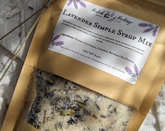 Lavender Simple Syrup Kit - Etsy