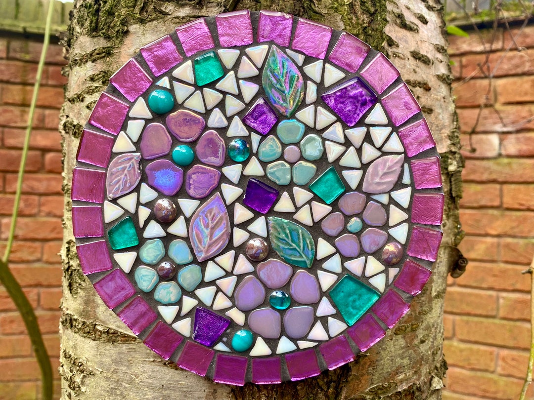 Mosaic Wall Decor, Garden Wall Art, Garden Wall Mosaic, Garden Shelf ... - Textured Mosaic Wall Shelves For Garden