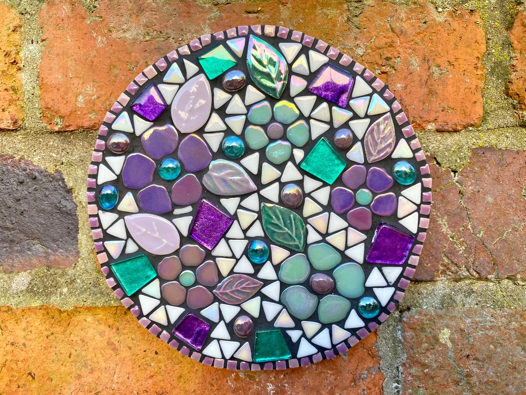 Textured Mosaic Wall Shelves For Garden photo