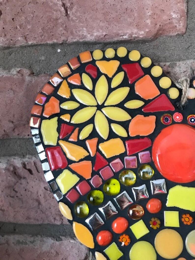 Large garden mosaic heart
