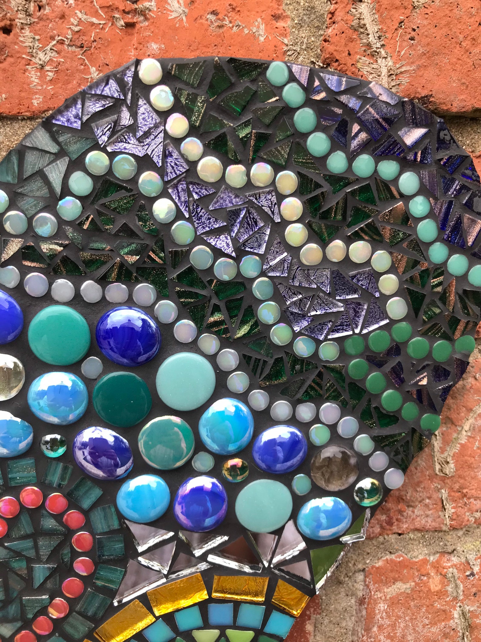 Very Large Bright and Beautiful Mosaic Heart Garden Decor | Etsy
