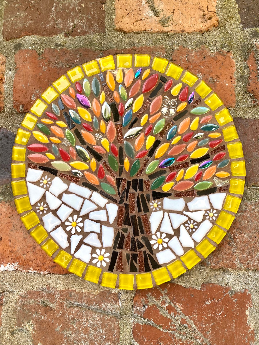 Tree of Life Art, Mosaic Tree of Life, Garden Decor, Anniversary Gift