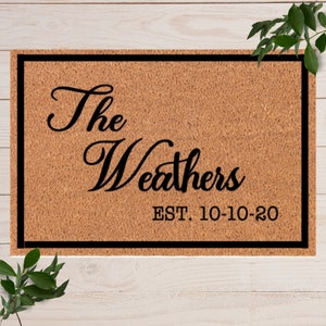 Family Name Doormat