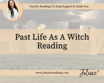 Past Life As a Witch Psychic Reading | Discover Your Past Gifts, Who Was I | Fast 48 Hours | Intuitive PDF | Witch Wound Insight