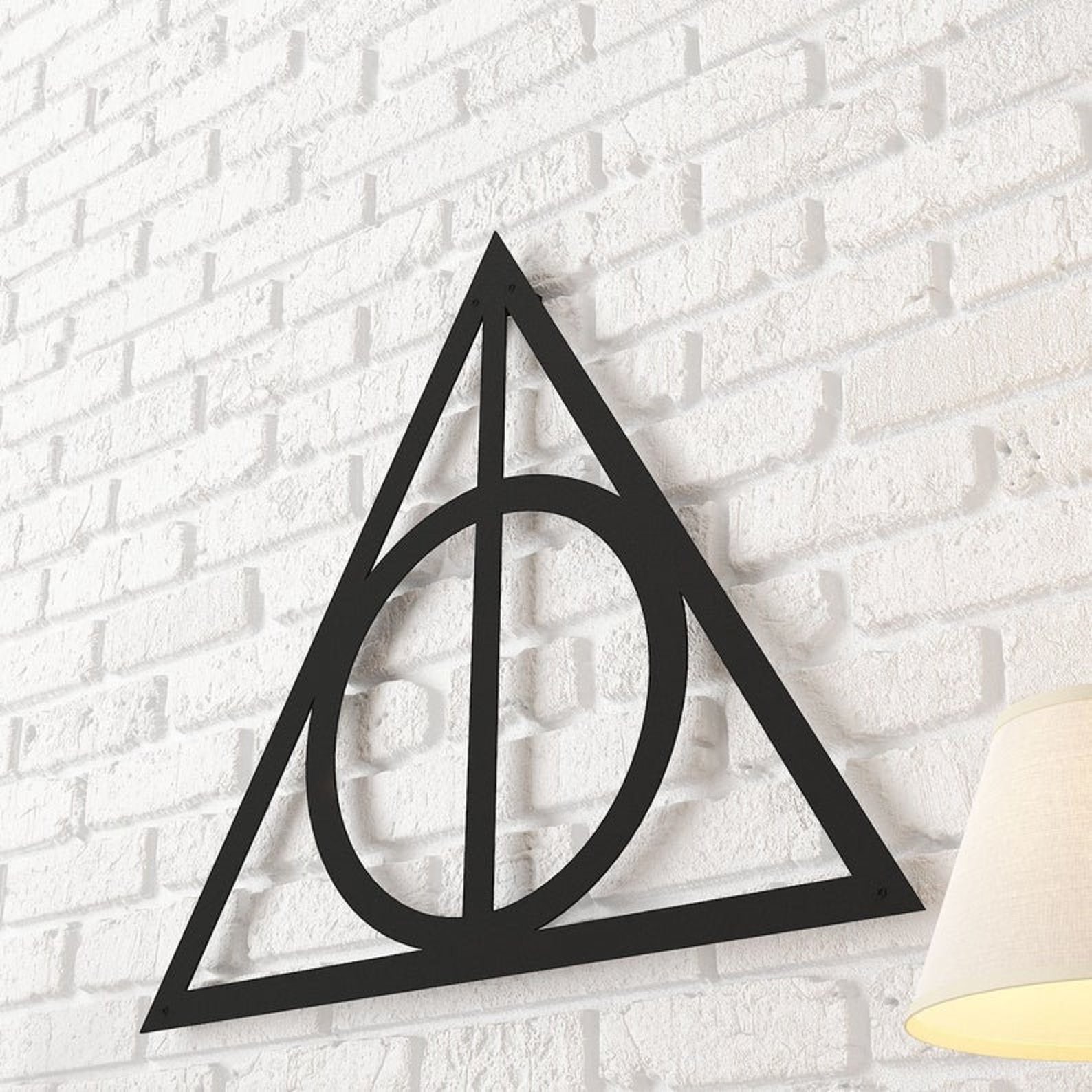 Deathly Hallows Metal Wall Art Harry Potter Metal Wall Decor Etsy