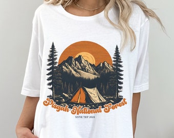 Vintage Sister Trip Shirts, Custom Matching Sisters Shirts, Camping Tees, National Park Shirt, Family Trip, Girls Trip, Road Trip T-Shirts