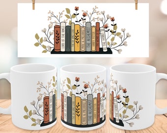Taza de club de lectura personalizada, taza de amante de los libros, taza de café de libro, regalo del club de lectura, taza de libro personalizada, regalo de lectura, regalo de gusano de libro, influenciador de libros