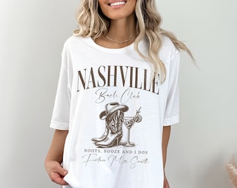 Custom Nashville Bachelorette Shirt, Bach Club Shirt, Boots, Booze and I Dos, Bridesmaid Shirts, Austin Texas Bachelorette, Girls Trip Tees