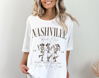Custom Nashville Bachelorette Shirt, Bach Club Shirt, Boots, Booze and I Dos, Bridesmaid Shirts, Austin Texas Bachelorette, Girls Trip Tees