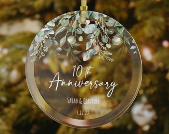 50th Anniversary Glass Ornament