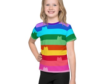 Gabby&#39;s Dollhouse Inspired Rainbow Shirt, Gabby Cat Shirt from Gabby Dollhouse, Toddler and Girl Birthday Gift Tee, Costume, Cat Birthday