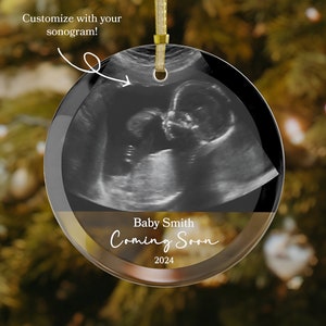 Benutzerdefinierte Sonogramm Ornament, Ultraschall Ornament, personalisierte erwarten Baby Weihnachtsverzierung, Schwangerschaftansage, Schwangerschaft Ornament